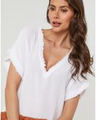 Robe en Lin & Coton Félicie blanche