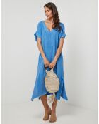 Robe en Lin & Coton Félicie indigo