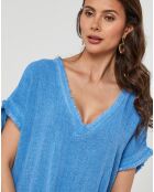 Robe en Lin & Coton Félicie indigo