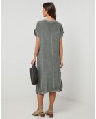 Robe en Lin & Coton Félicie kaki
