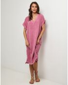 Robe en Lin & Coton Félicie rose