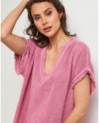 Robe en Lin & Coton Félicie rose