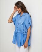 Chemise 100% Lin Juliette azur