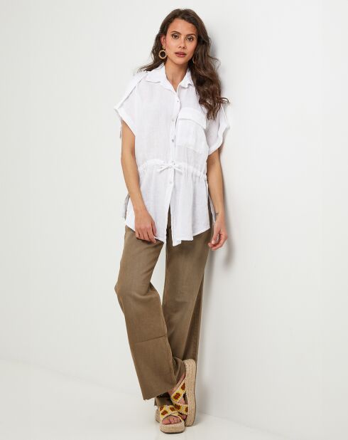 Chemise 100% Lin Juliette blanche