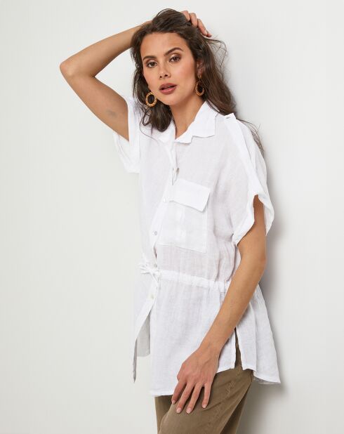 Chemise 100% Lin Juliette blanche