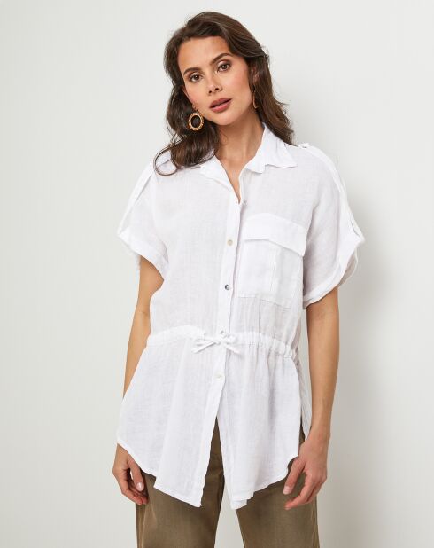Chemise 100% Lin Juliette blanche