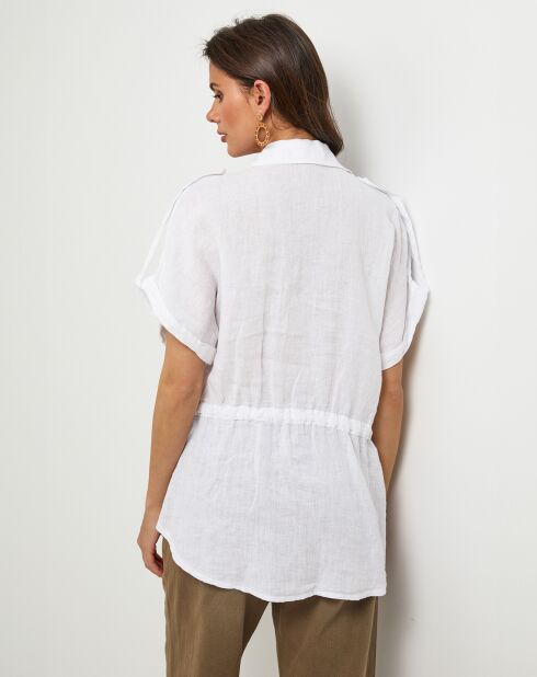 Chemise 100% Lin Juliette blanche
