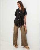 Chemise 100% Lin Juliette noire