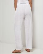 Pantalon 100% Lin Victoire blanc