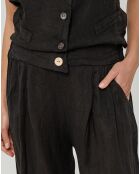 Pantalon 100% Lin Victoire noir