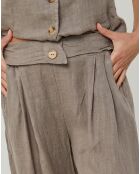 Pantalon 100% Lin Victoire taupe