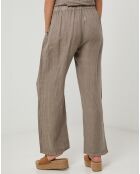 Pantalon 100% Lin Victoire taupe
