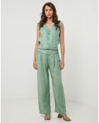 Pantalon 100% Lin Victoire vert