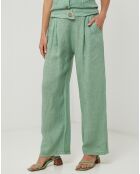 Pantalon 100% Lin Victoire vert