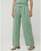 Pantalon 100% Lin Victoire vert