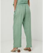 Pantalon 100% Lin Victoire vert