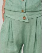 Pantalon 100% Lin Victoire vert