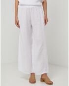 Pantalon 100% Lin Nina blanc