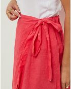 Jupe 100% Lin Alix corail
