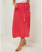 Jupe 100% Lin Alix corail