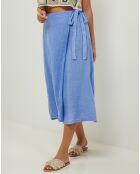 Jupe 100% Lin Alix indigo