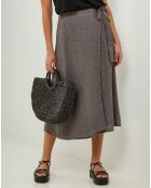 Jupe 100% Lin Alix taupe