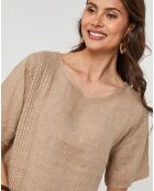 Tunique100% LIn Pauline camel