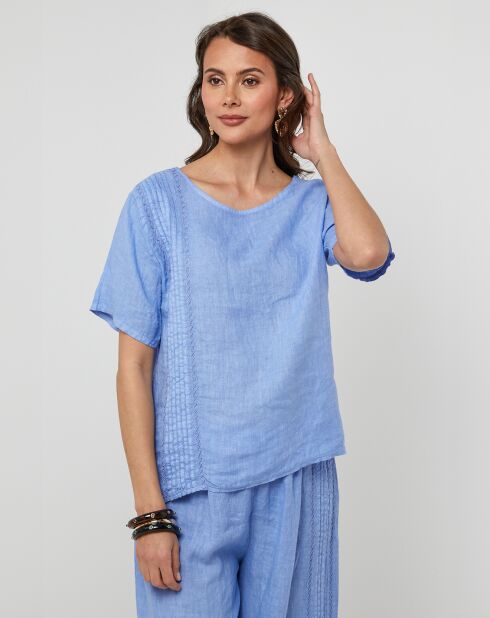Tunique 100% Lin Pauline indigo