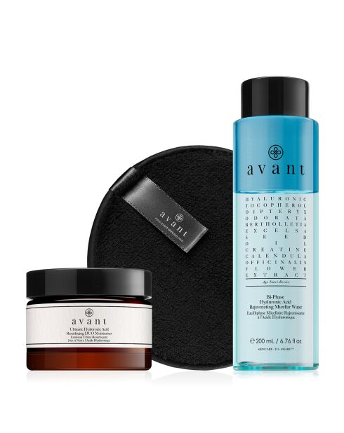 Set trío de hidratación y desmaquillante - 3 piezas