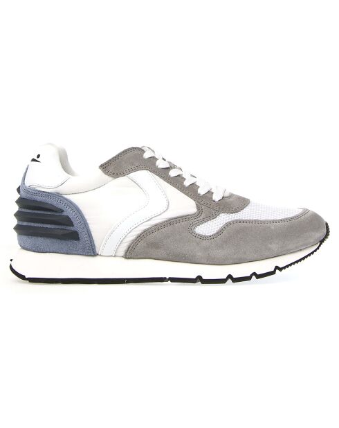 Baskets en Cuir Liam gris/blanc