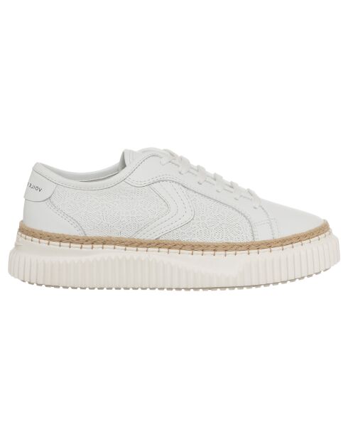 Baskets en Cuir Maiorca blanches