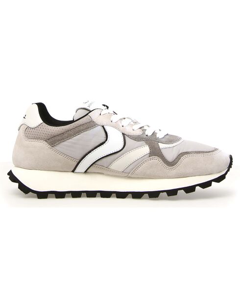 Baskets en Cuir Qwark glace/gris