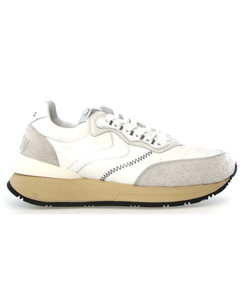 Baskets en Cuir Qwark glace/blanc