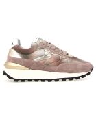 Baskets en Cuir Qwark rose ancien/beige