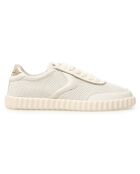 Baskets en Cuir Selia blanc/platinum