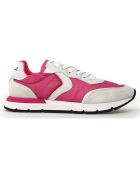 Baskets en Cuir Storm blanc/fuchsia