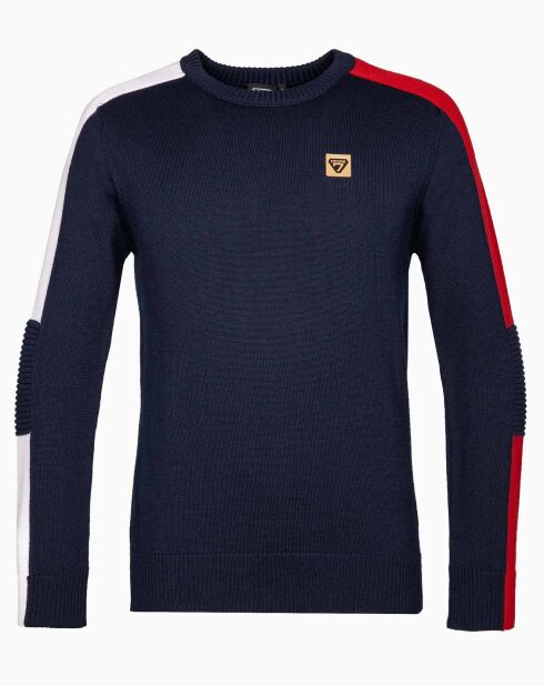 Pull en Laine mélangée Nera bleu nuit