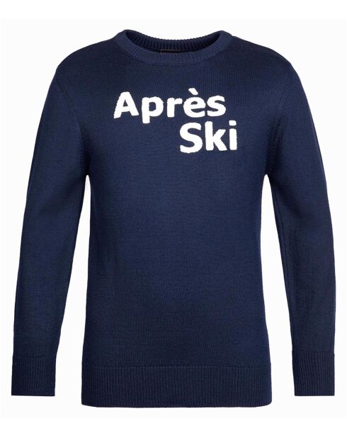 Pull en Laine mélangée Pablo bleu nuit