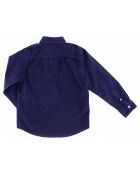 Chemise en Velours Paul Pat bleu profond