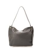 Sac porté épaule en Cuir Serena noir - 35x16x26 cm