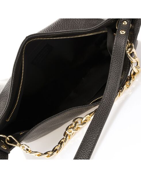 Sac porté épaule en Cuir Serena noir - 35x16x26 cm
