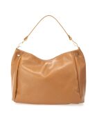 Sac porté épaule en Cuir Angelina cognac - 33x14x26 cm