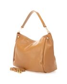 Sac porté épaule en Cuir Angelina cognac - 33x14x26 cm