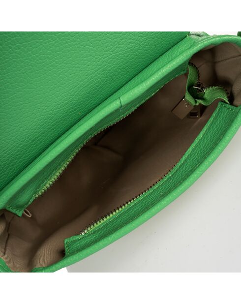 Sac bandoulière en Cuir Bela vert clair - 20x7x16 cm