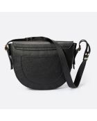 Sac bandoulière en Cuir Allegra noir - 25x9x23 cm