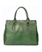 Sac à main en Cuir Sage vert - 36x18x27 cm