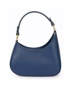 Sac à bandoulière en Cuir Nevia bleu - 20x6x10 cm