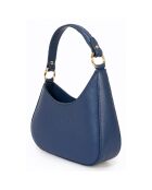 Sac à bandoulière en Cuir Nevia bleu - 20x6x10 cm