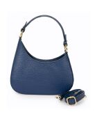 Sac à bandoulière en Cuir Nevia bleu - 20x6x10 cm
