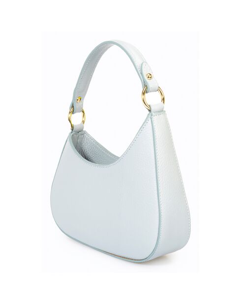 Sac à bandoulière en Cuir Nevia bleu - 20x6x10 cm